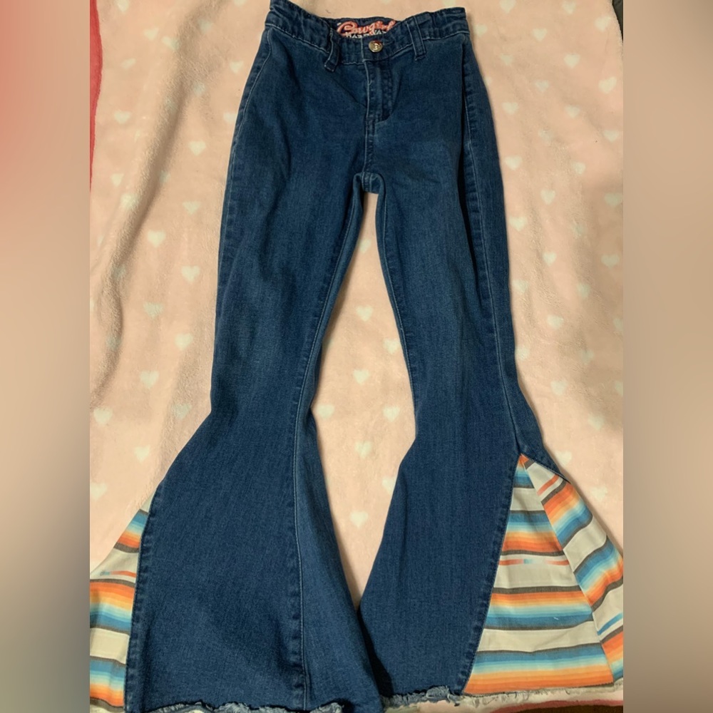 Girls bell bottoms size 7 only worn once